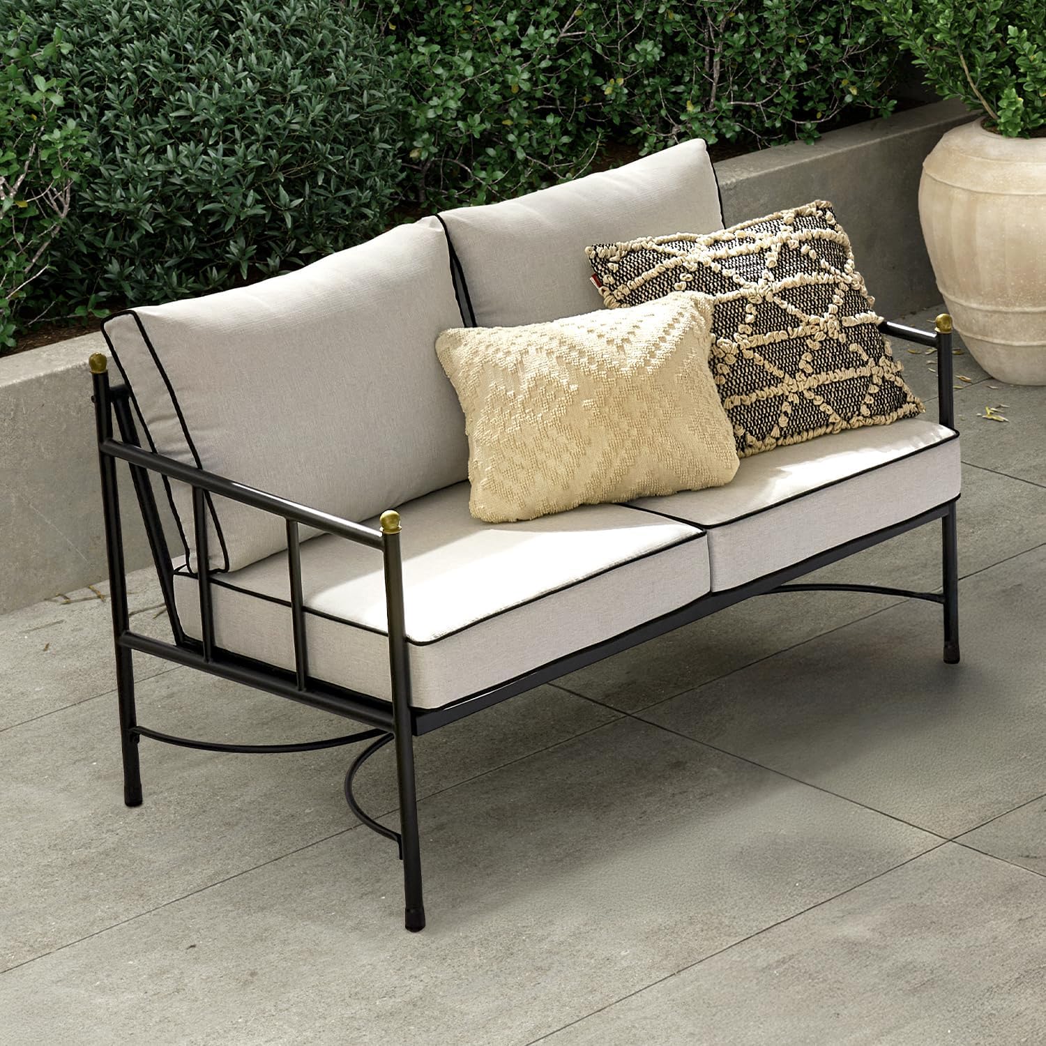 Outdoor Patio Loveseat Small Sofa