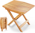 Wooden Folding Weatherproof Outdoor Side Table